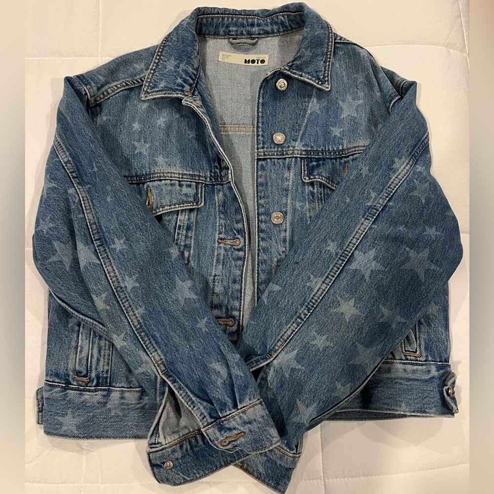Topshop Star Denim Jacket